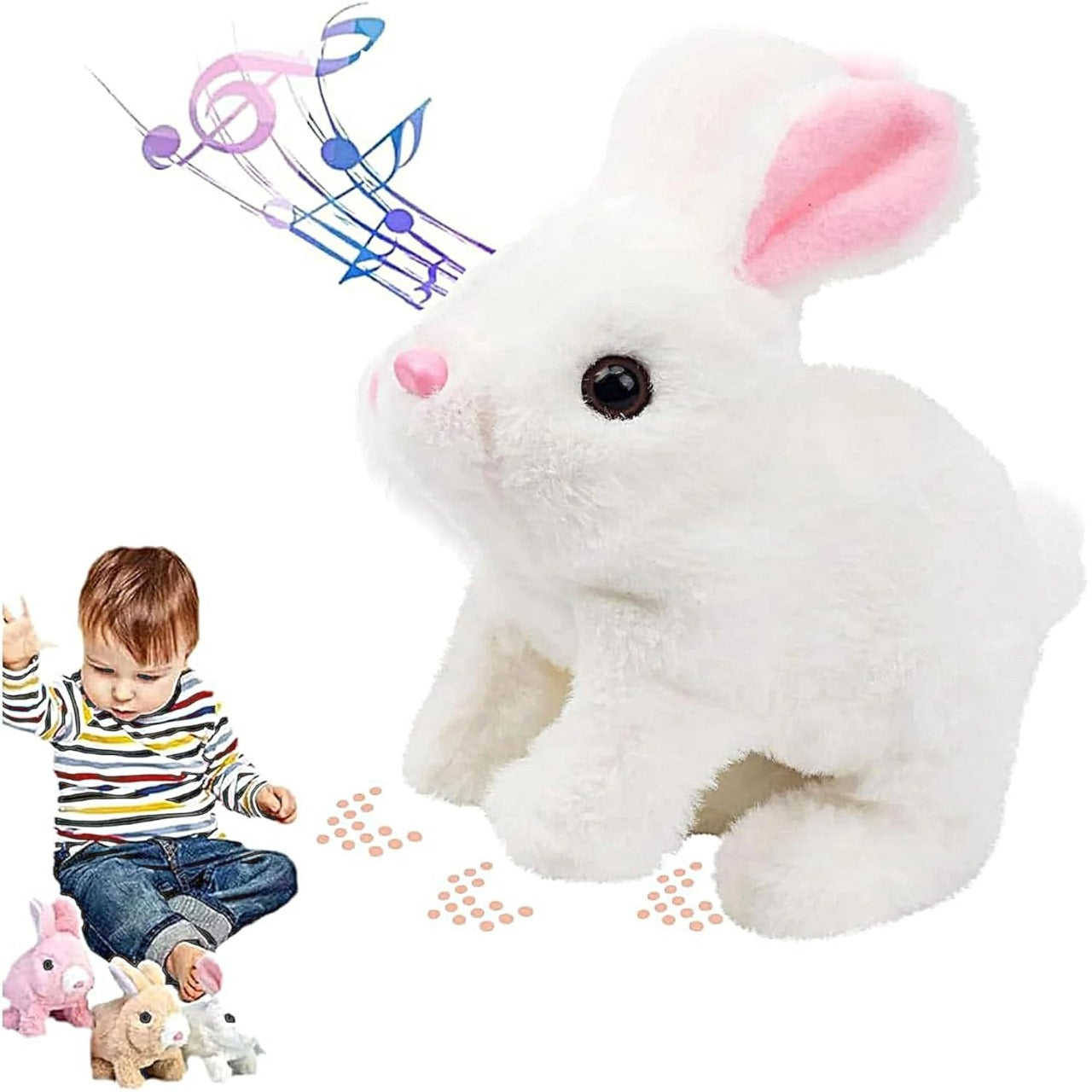 Bunny Toy™ – Jumping & Sound-Activated Fun for Babies!